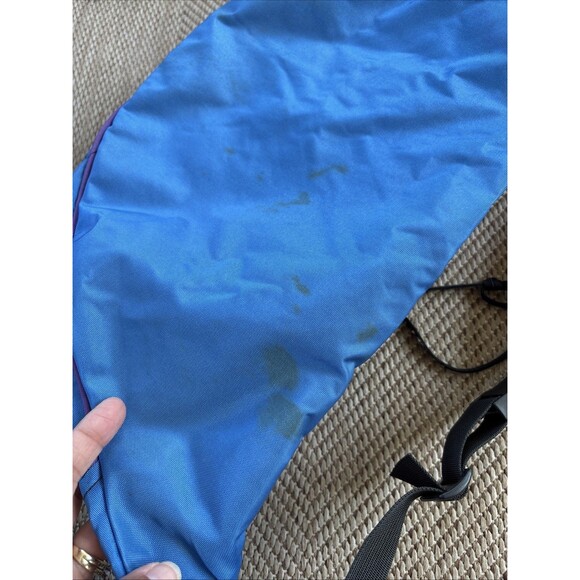 Vintage LL Bean Fanny Pack Waist Hip Belt Sling Bag 90s 1990s Purple Blue Black - Picture 9 of 12